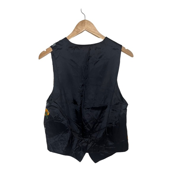 Halloween Vintage Pumpkin & Black Cat Vest OS - Picture 4 of 4